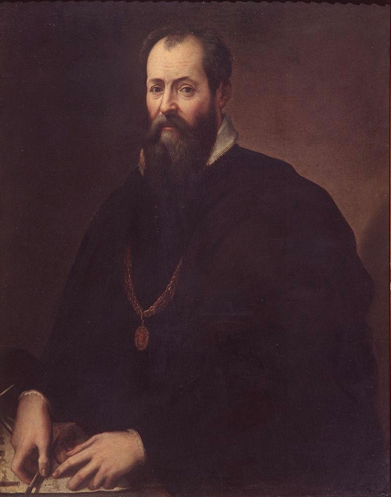 Jacopo Zucchi, Ritratto di Giorgio Vasari, 1571-1574, Firenze, Galleria degli Uffizi. Jacopo Zucchi, Ritratto di Giorgio Vasari, 1571-1574, Firenze, Galleria degli Uffizi.